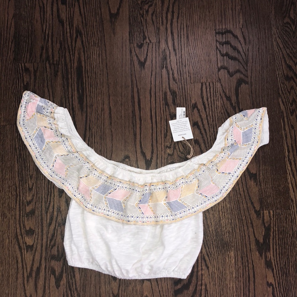 Off the shoulder crop top